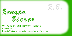 renata bierer business card